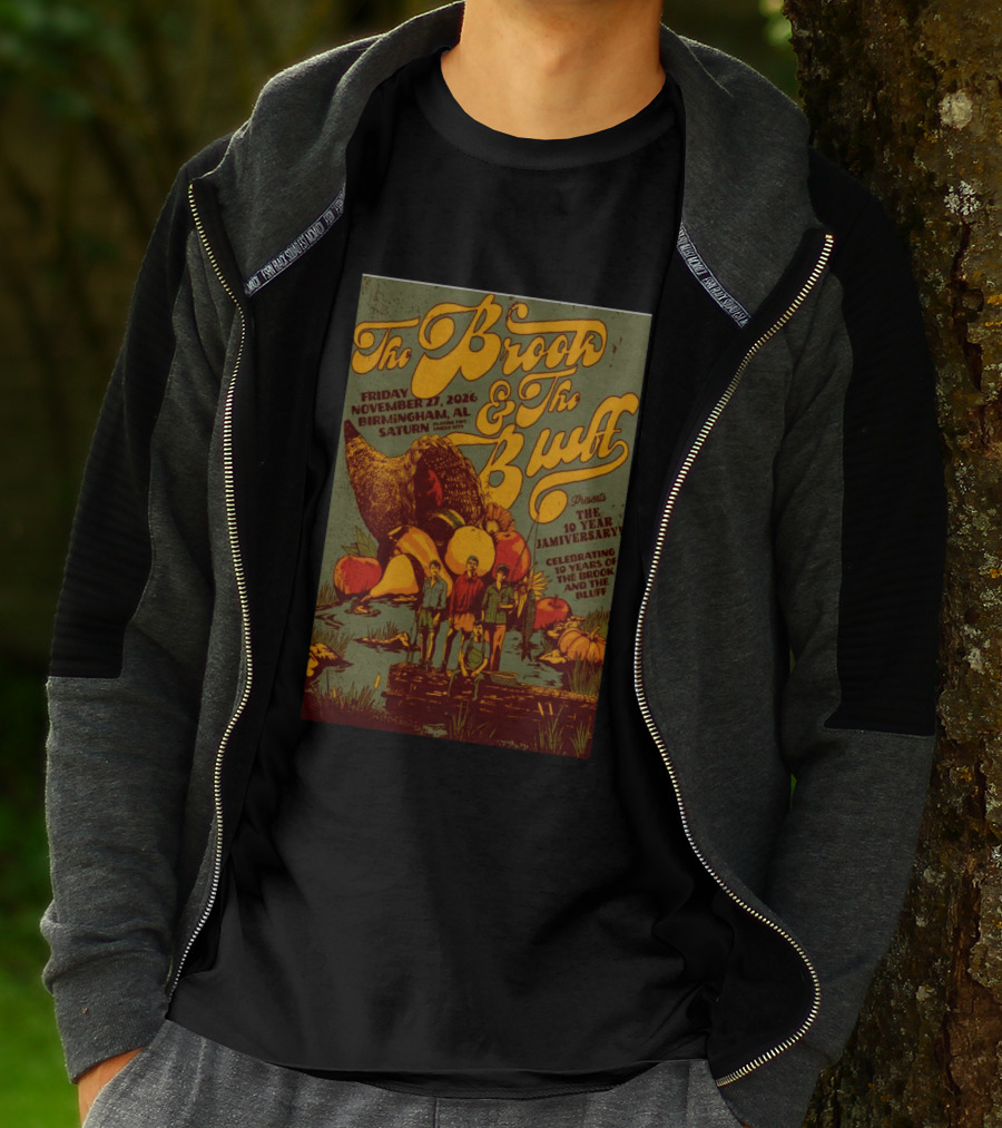 The Brook The Bluff Birmingham AL November 27 2026 Saturn 10 Year Jamiversary Celebrating 10 Years T-Shirt