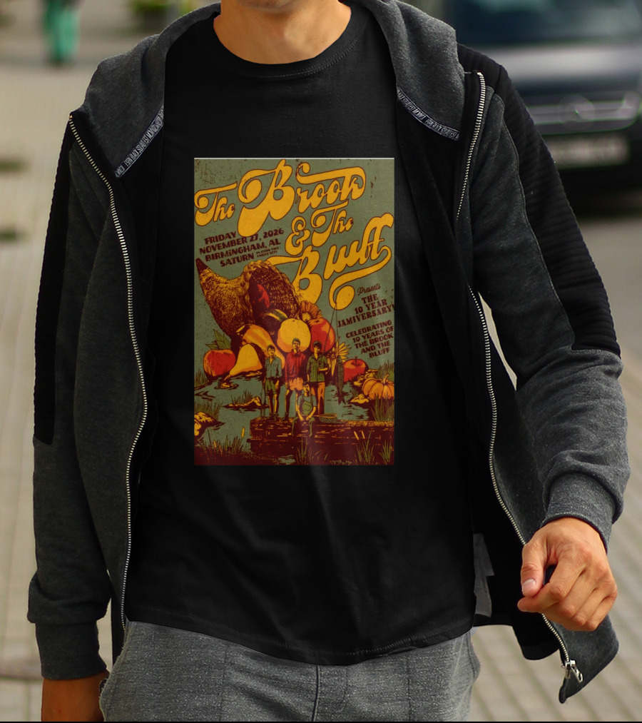 The Brook The Bluff Birmingham AL November 27 2026 Saturn 10 Year Jamiversary Celebrating 10 Years T-Shirt
