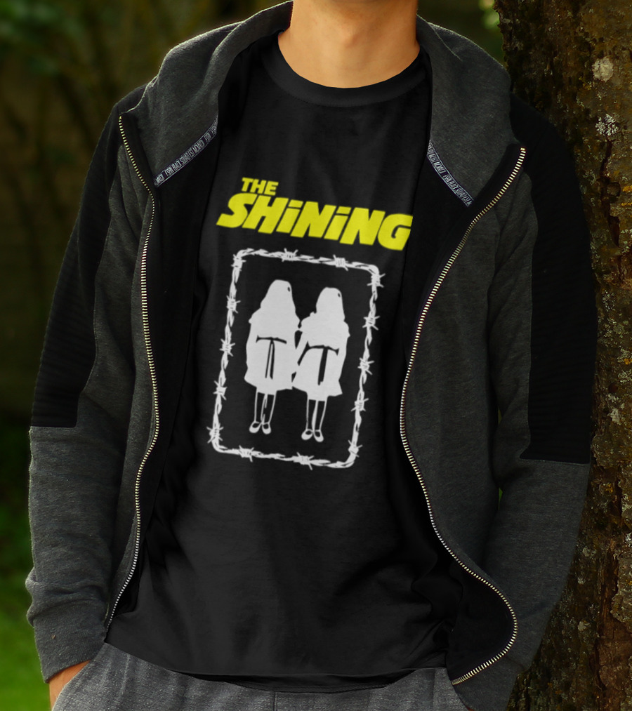 The Shining Grady Twins Barbed Wire Horror Movie Iconic Scene T-Shirt