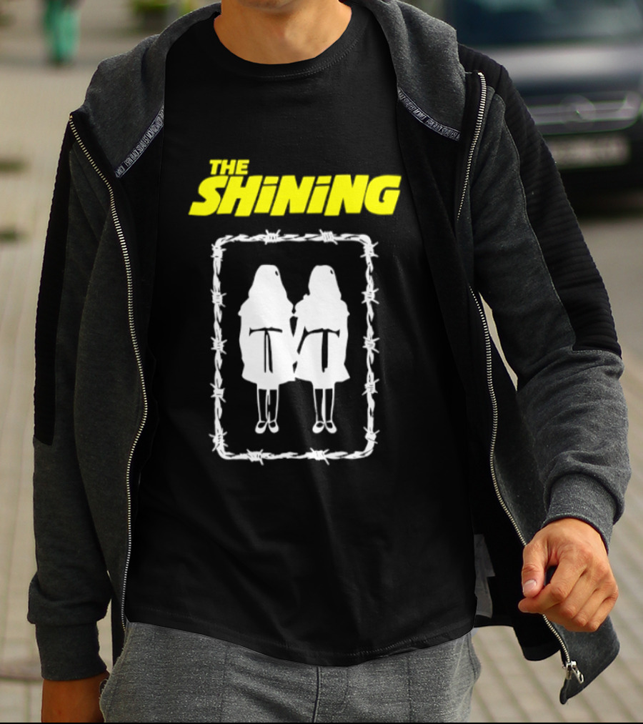 The Shining Grady Twins Barbed Wire Horror Movie Iconic Scene T-Shirt