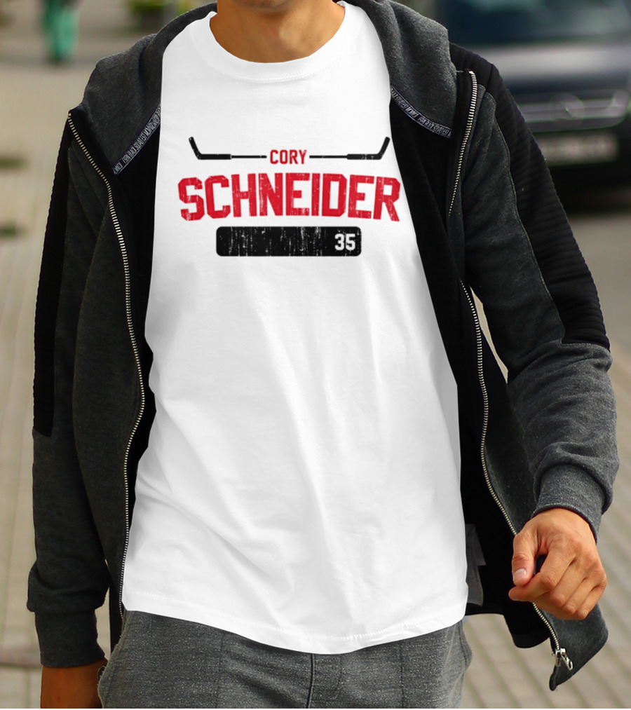Cory Schneider New Jersey Devils Hockey Number 35 T-Shirt