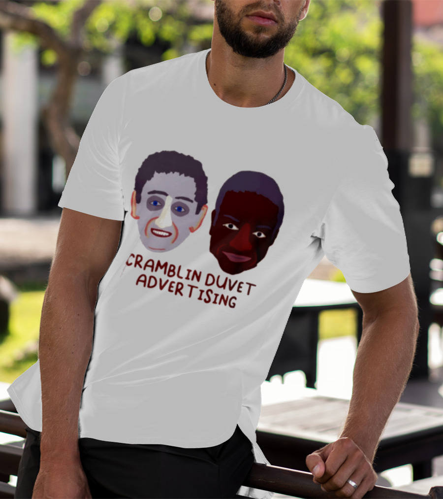 Cramblin Duvet Advertising Comedy TV Show Faces T-Shirt