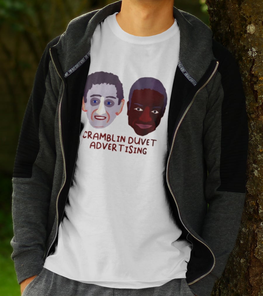 Cramblin Duvet Advertising Comedy TV Show Faces T-Shirt