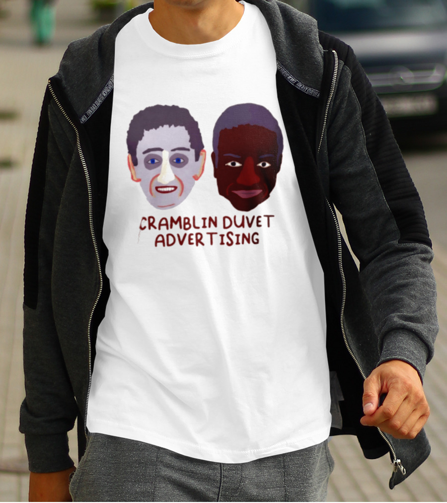 Cramblin Duvet Advertising Comedy TV Show Faces T-Shirt