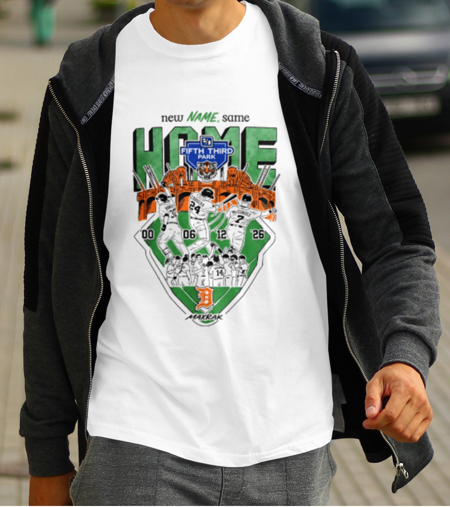 Detroit Tigers New Name Same Home Fifth Third Park T-Shirt