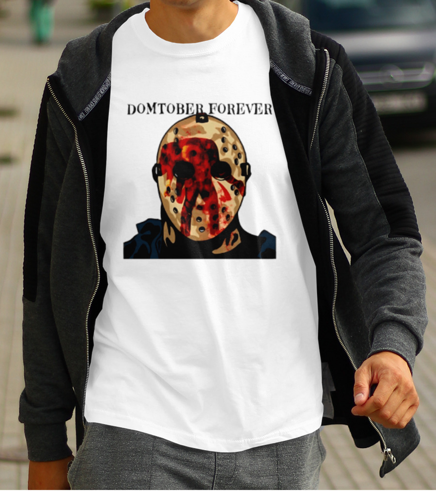 Domtober Forever Jason Voorhees Halloween Mask T-Shirt