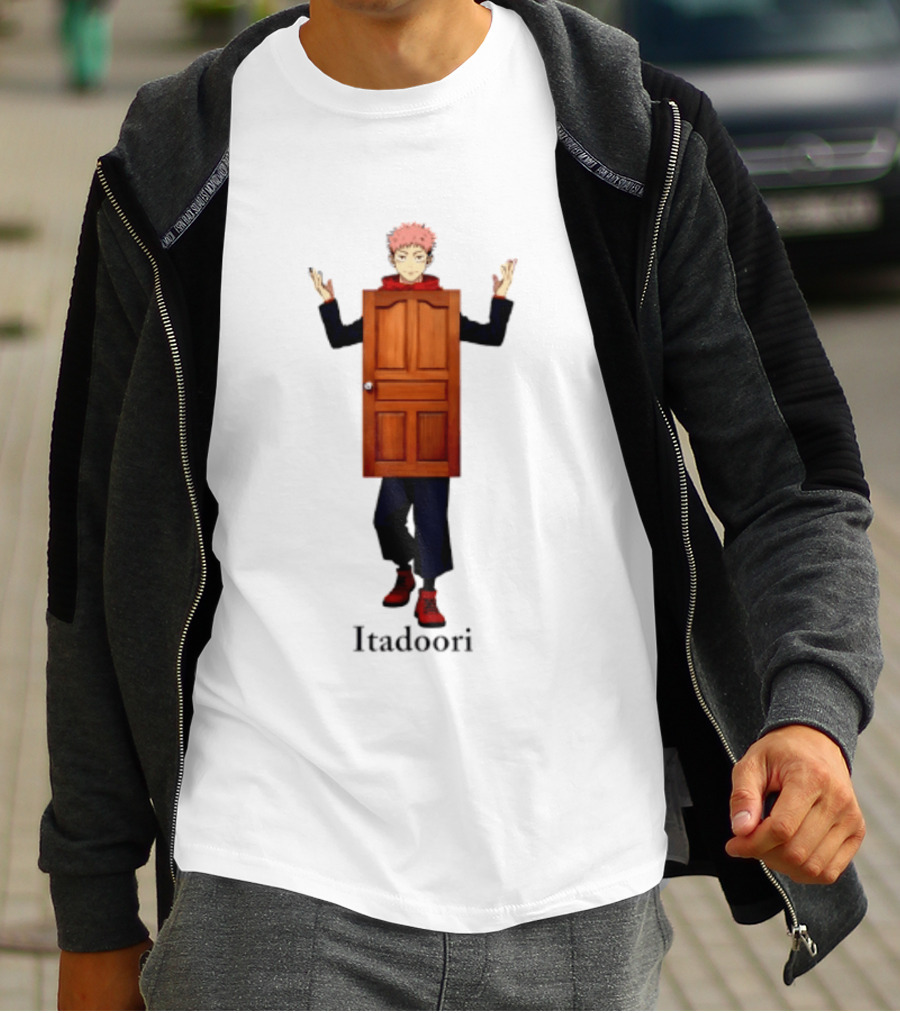 Yuji Itadori Door Jujutsu Kaisen Anime Itadoori T-Shirt