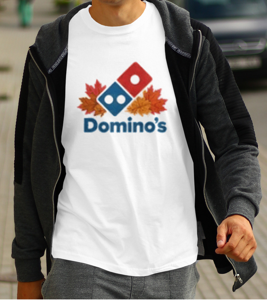 Domino's Thanksgiving Autumn Leaves Pizza Celebration T-Shirt