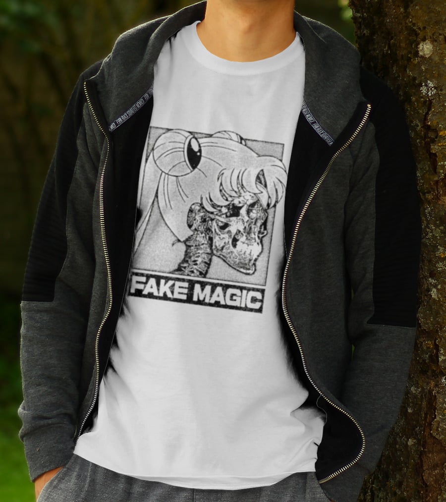 FAKE MAGIC Skull Anime Goth Sailor Moon T-Shirt