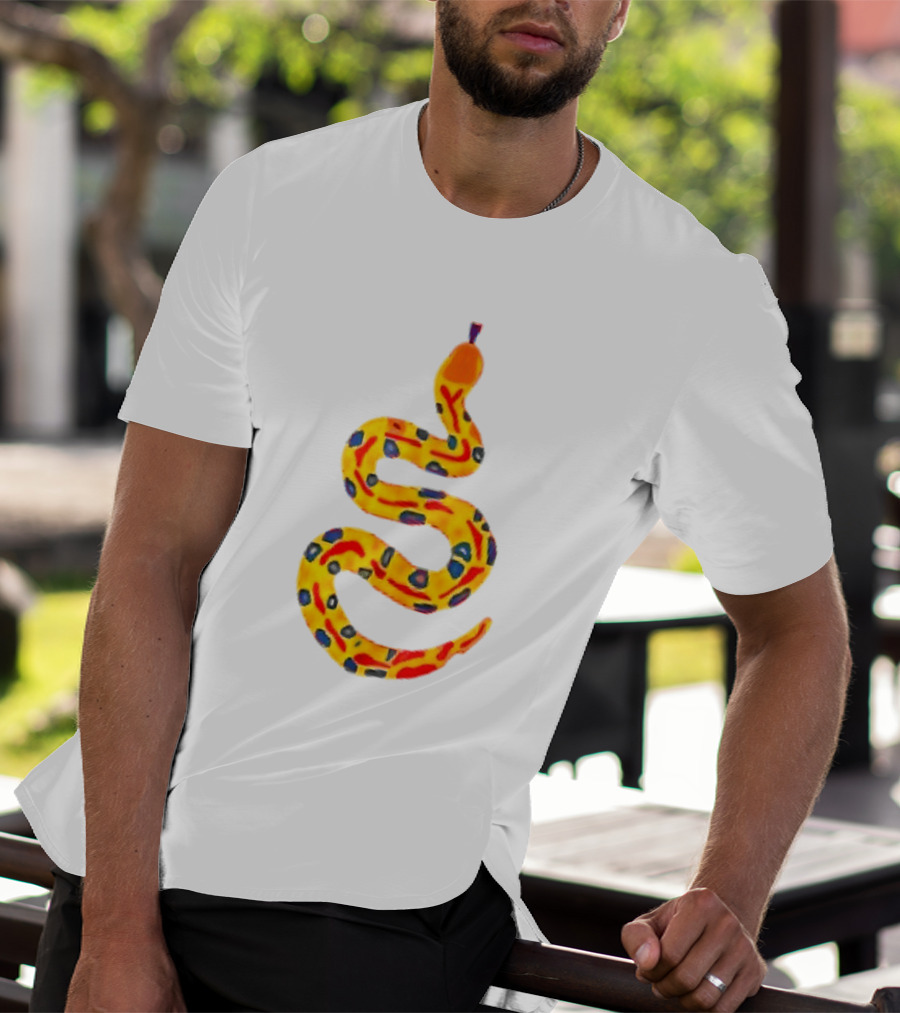 Snake What A Lovely Day To Be A Pain In The Ass Colorful Pattern Two Sided T-Shirt