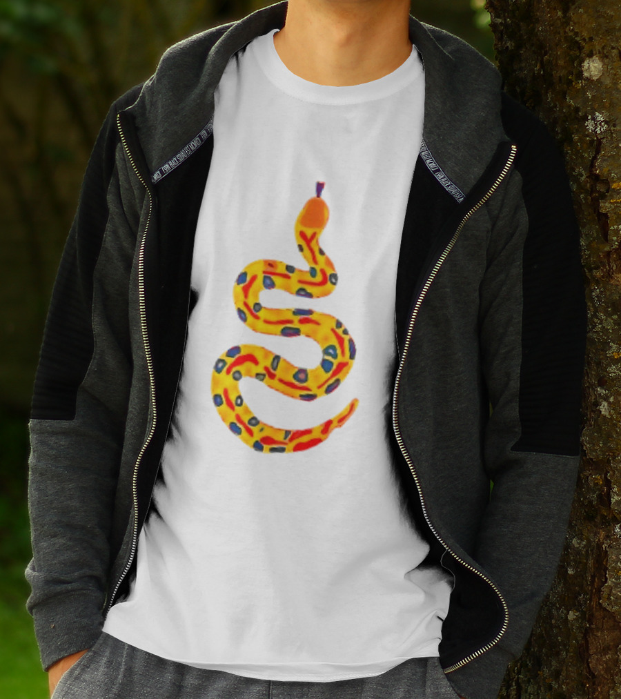 Snake What A Lovely Day To Be A Pain In The Ass Colorful Pattern Two Sided T-Shirt