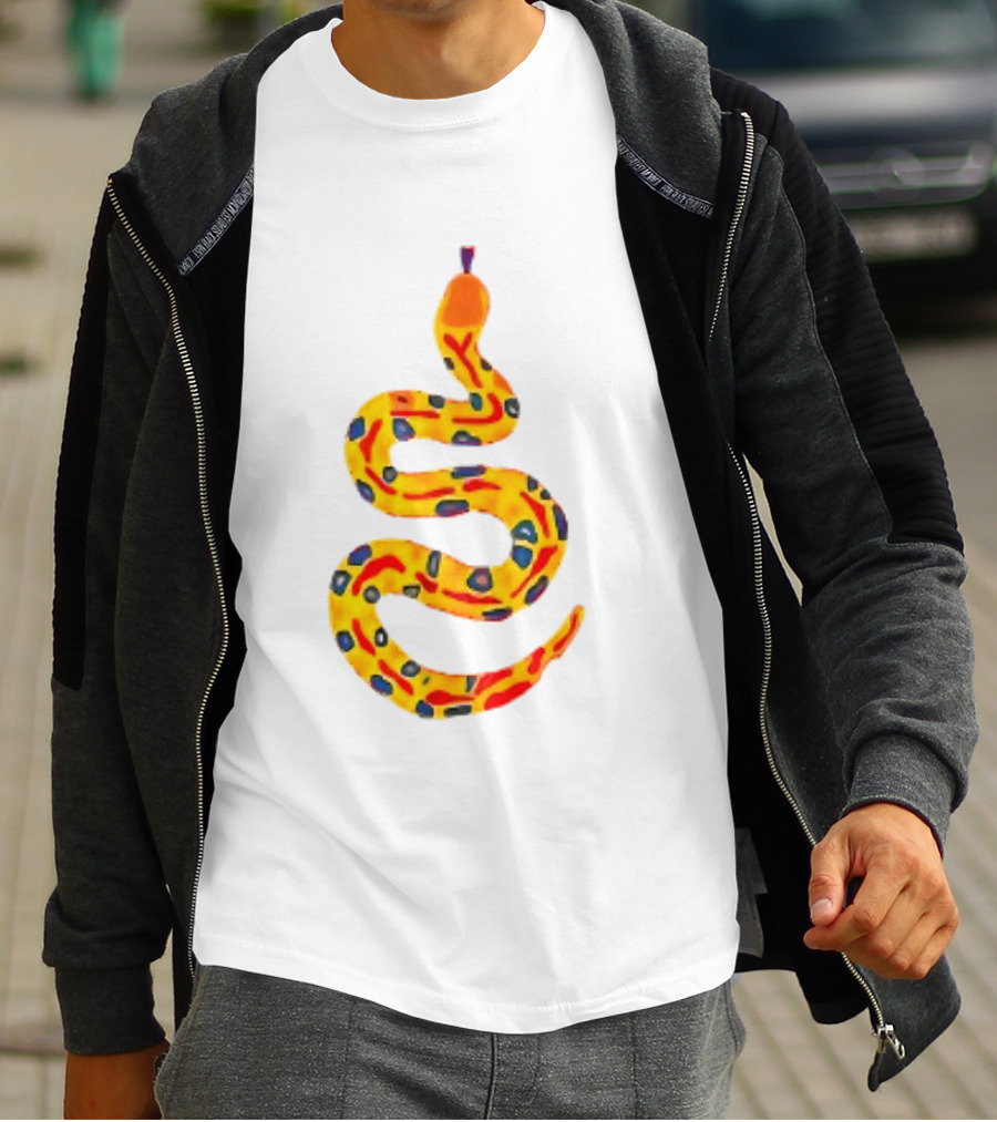 Snake What A Lovely Day To Be A Pain In The Ass Colorful Pattern Two Sided T-Shirt