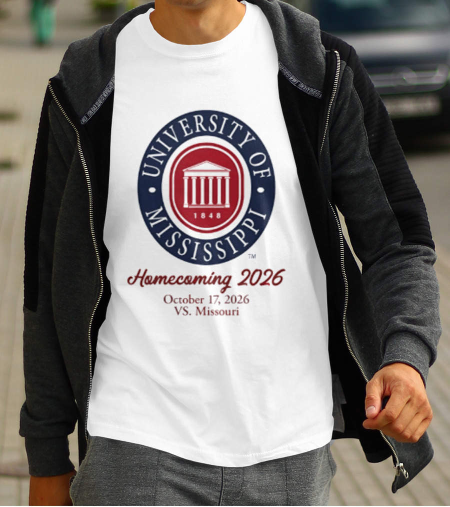 University Of Mississippi Homecoming 2026 October 17 Vs Missouri T-Shirt