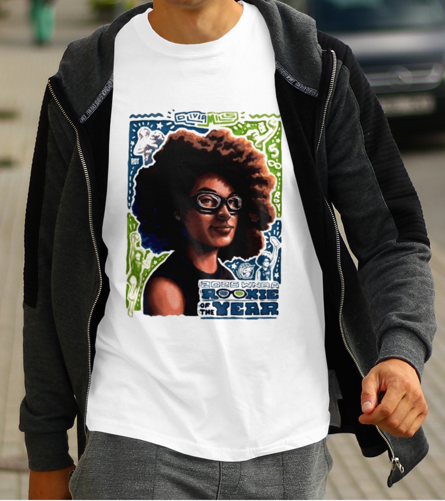 Olivia Miles Minnesota Lynx 2026 WNBA Rookie Of The Year Basketball Champion T-Shirt