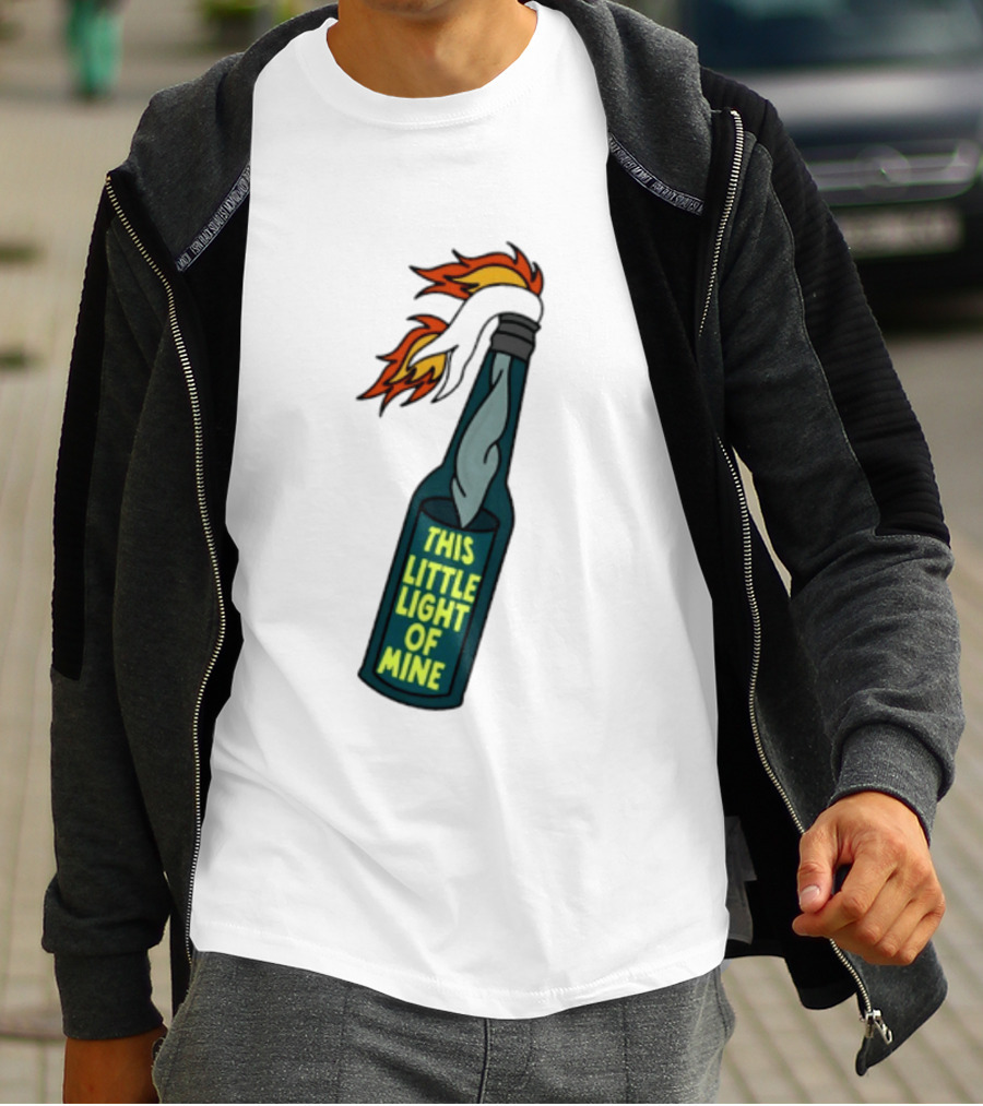 This Little Light Of Mine Molotov Cocktail Flame Bottle T-Shirt