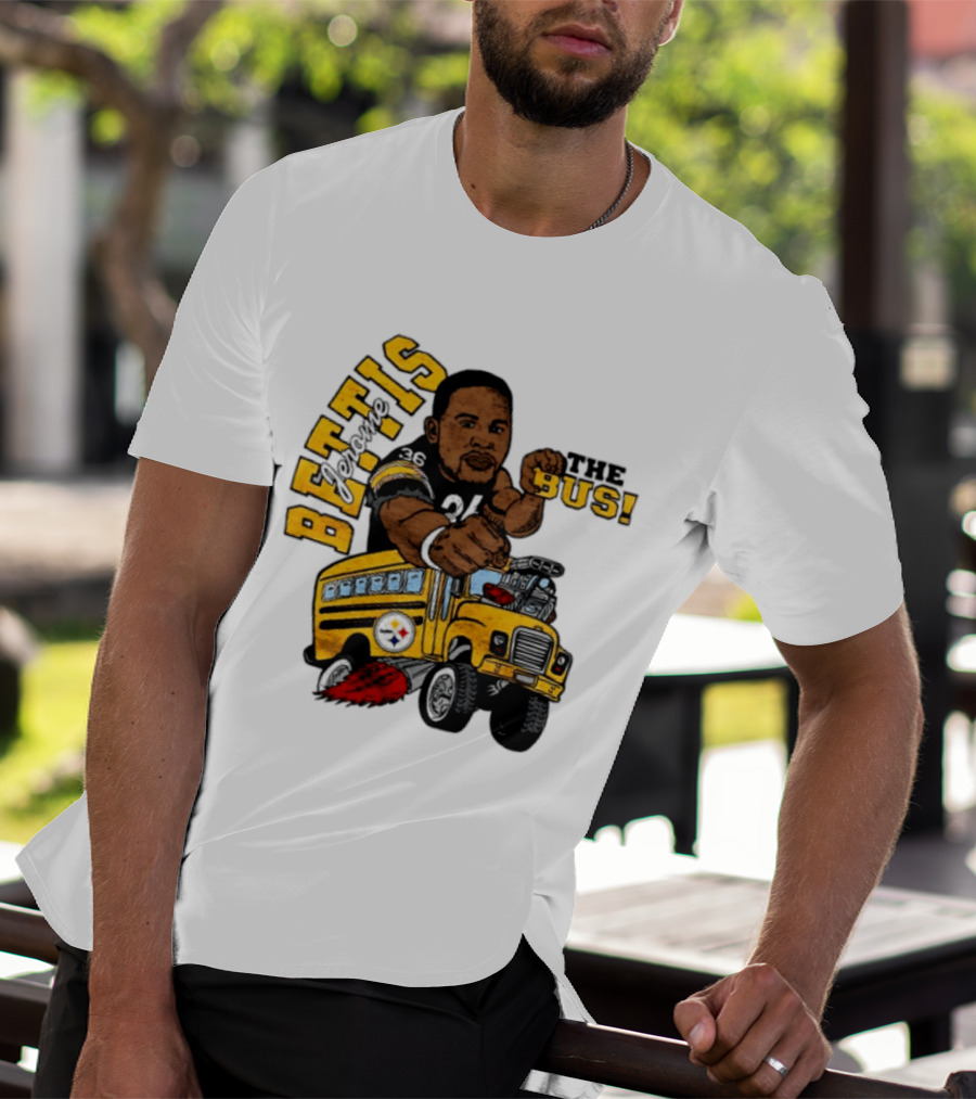 Pittsburgh Steelers Jerome Bettis The Bus Caricature Bettis The Bus T-Shirt