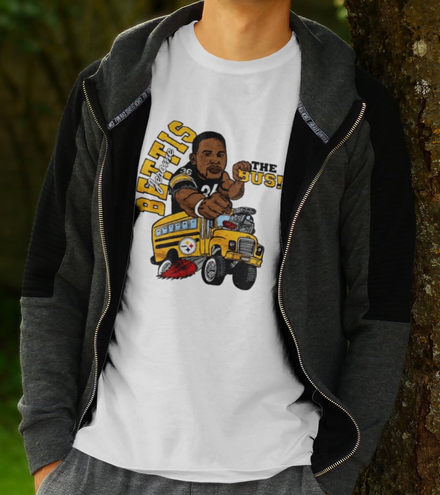 Pittsburgh Steelers Jerome Bettis The Bus Caricature Bettis The Bus T-Shirt