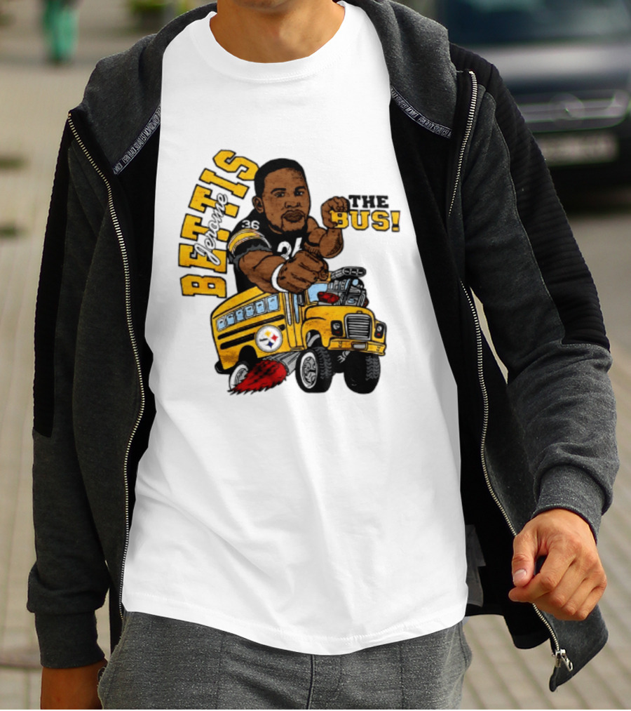 Pittsburgh Steelers Jerome Bettis The Bus Caricature Bettis The Bus T-Shirt