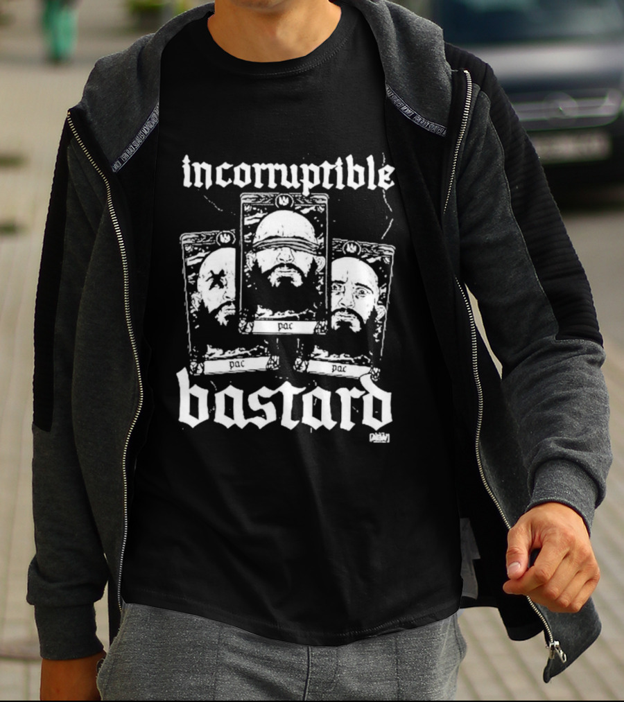 AEW PAC Incorruptible Bastard Tarot Cards Pro Wrestling Merchandise T-Shirt