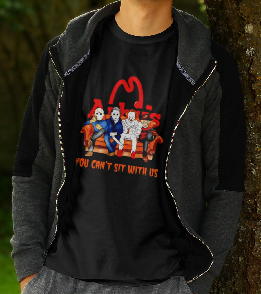 Arby's Horror Movie Friends Halloween 2026 You Can't Sit With Us T-Shirt