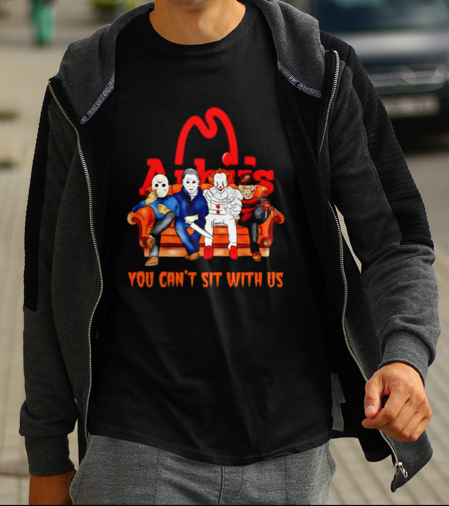 Arby's Horror Movie Friends Halloween 2026 You Can't Sit With Us T-Shirt