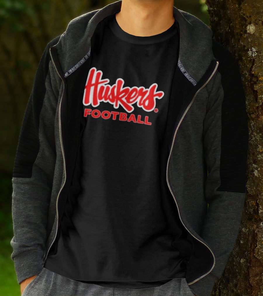 Huskers Football Nebraska Cornhuskers Red College Team Sports T-Shirt
