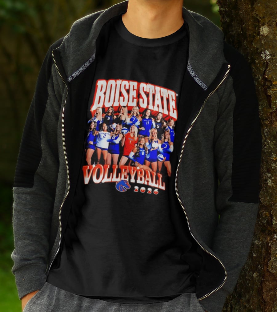 Boise State Volleyball 2026 NCAA Women's Team Collage T-Shirt