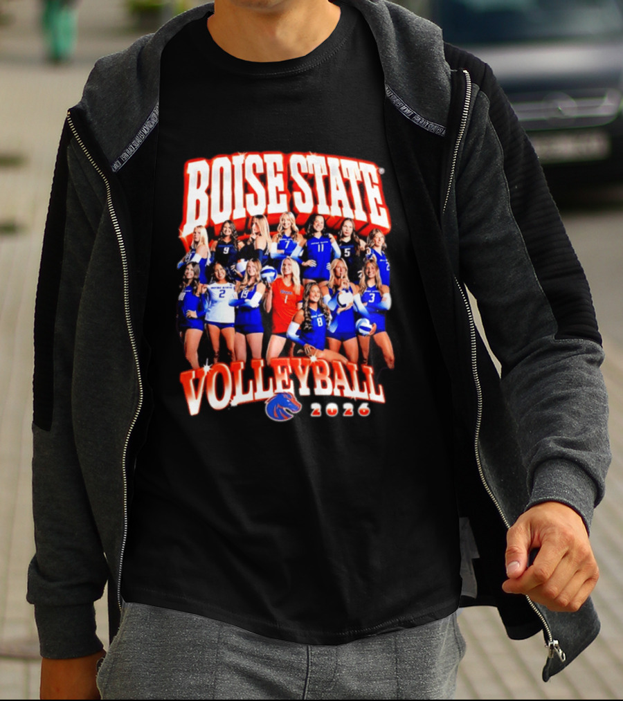Boise State Volleyball 2026 NCAA Women's Team Collage T-Shirt