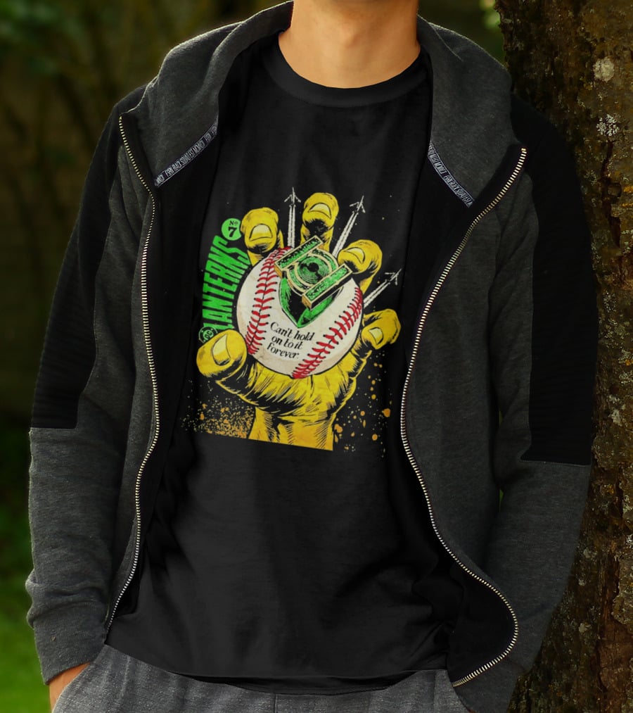 DC Comics Lanterns No 7 Can't Hold On To It Forever Baseball Glove T-Shirt