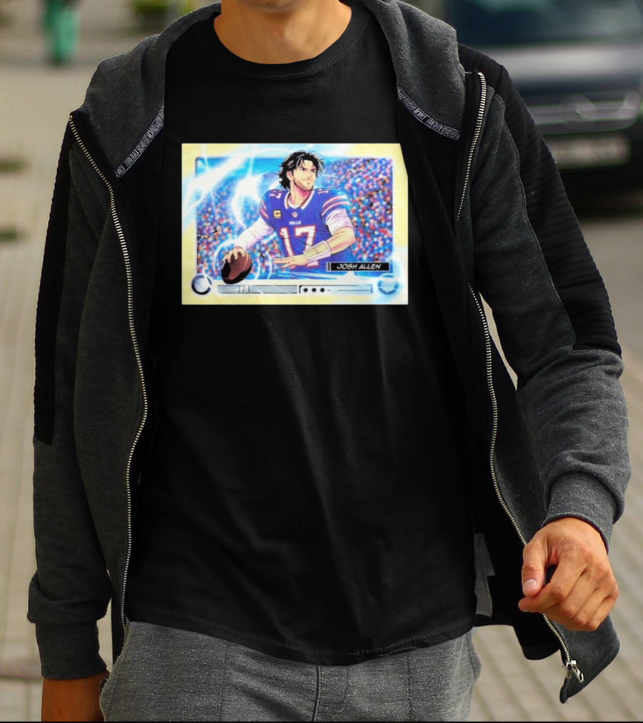 Josh Allen 1 Of 1 Anime Superfractor 2026 Bowman Football Card T-Shirt