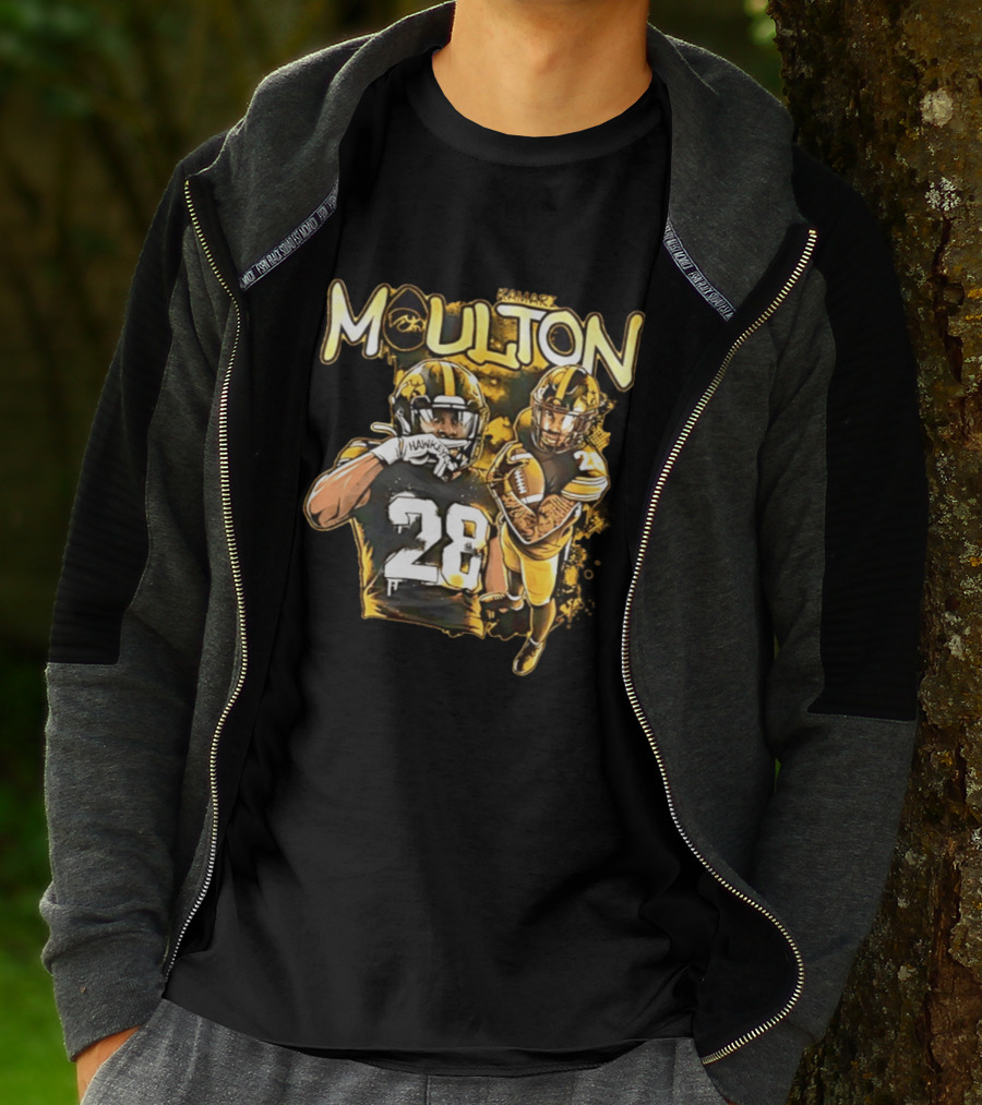 Kamari Moulton Hawkeyes Football 28 Iowa Collage T-Shirt