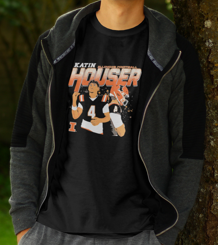Katin Houser Illinois Fighting Illini Football T-Shirt