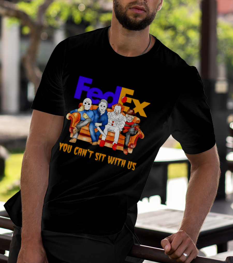 FedEx Horror Friends Halloween 2026 You Can't Sit With Us T-Shirt