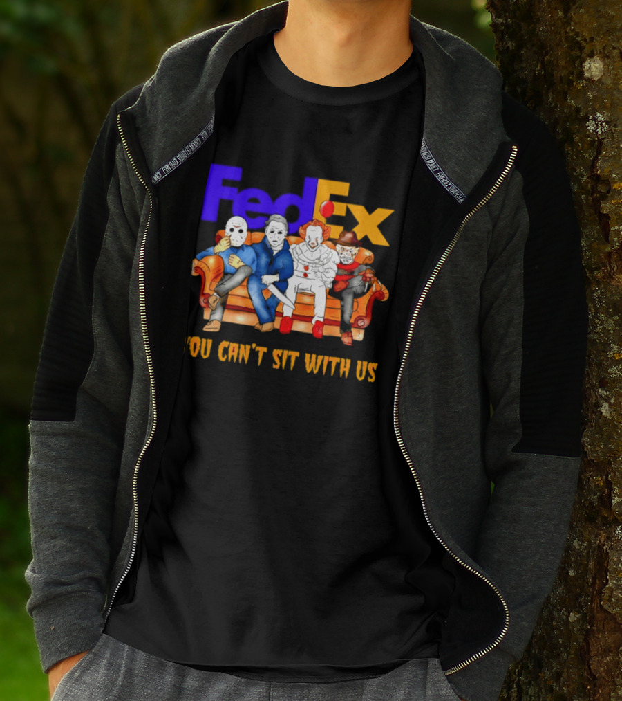 FedEx Horror Friends Halloween 2026 You Can't Sit With Us T-Shirt