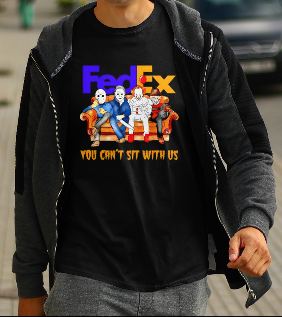 FedEx Horror Friends Halloween 2026 You Can't Sit With Us T-Shirt