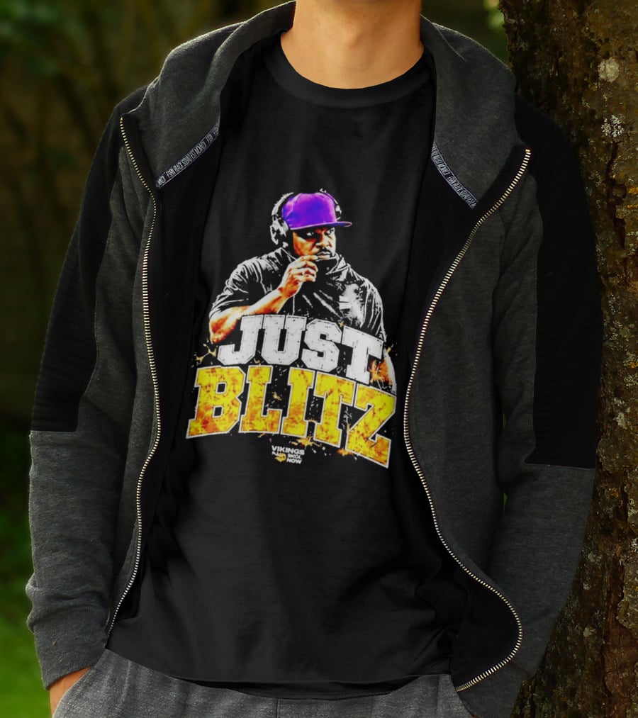Just Blitz Football Coach Vikings Skol Now T-Shirt