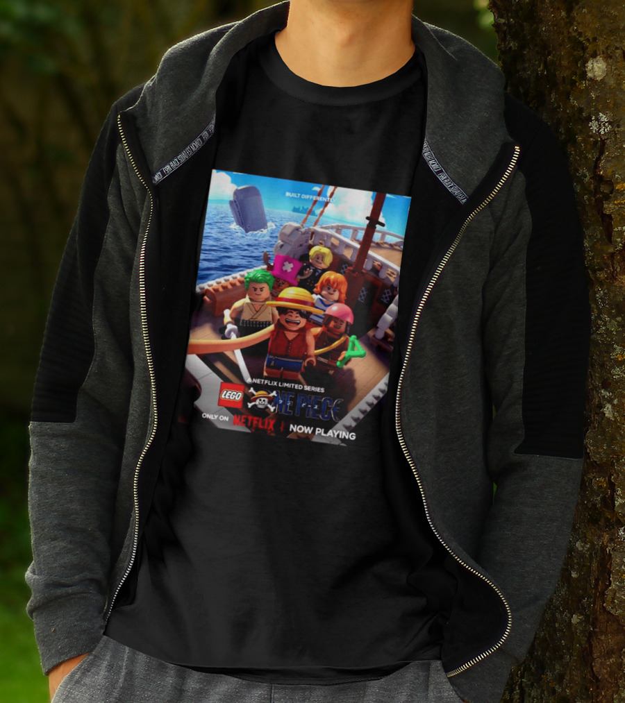LEGO One Piece Netflix Limited Series Built Differently Now Playing T-Shirt