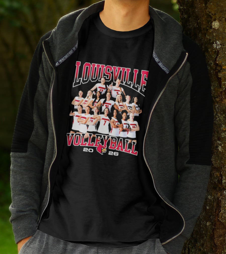 Louisville Volleyball 2026 NCAA Women's Team Cardinals T-Shirt
