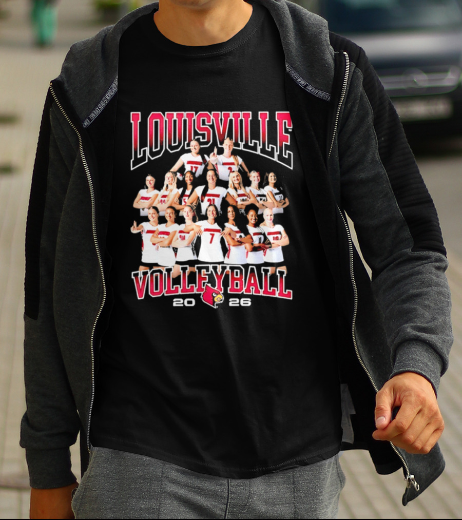 Louisville Volleyball 2026 NCAA Women's Team Cardinals T-Shirt