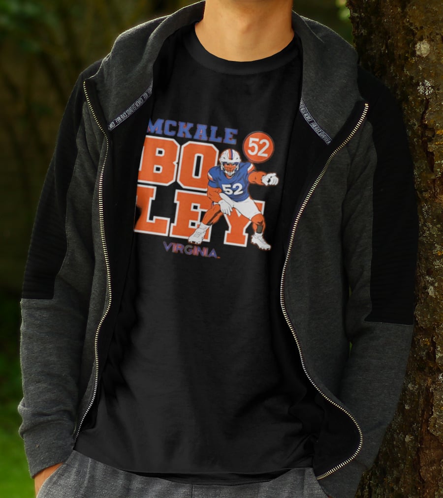 Mckale Boley 52 Virginia Football Cavaliers T-Shirt