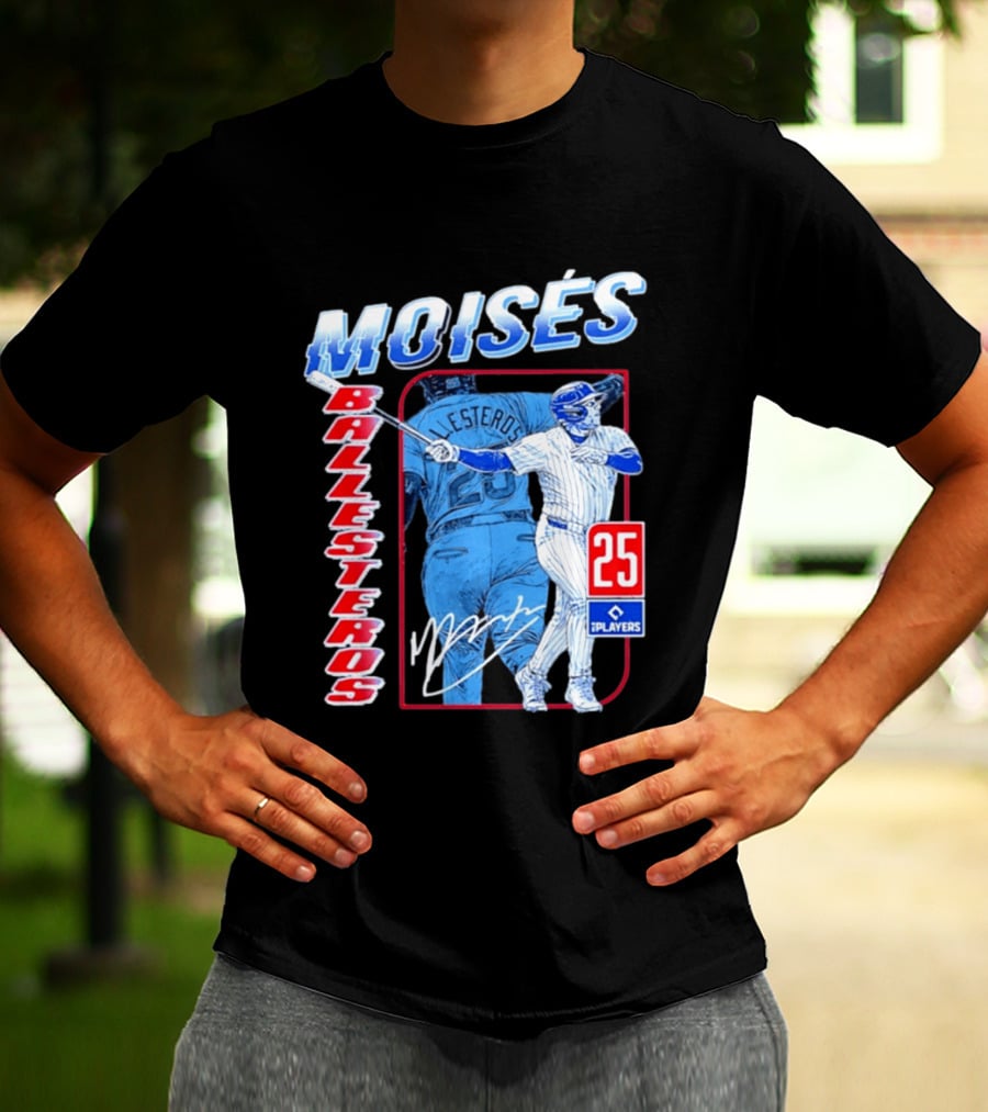 Moisés Ballesteros 25 Chicago Player Baseball T-Shirt