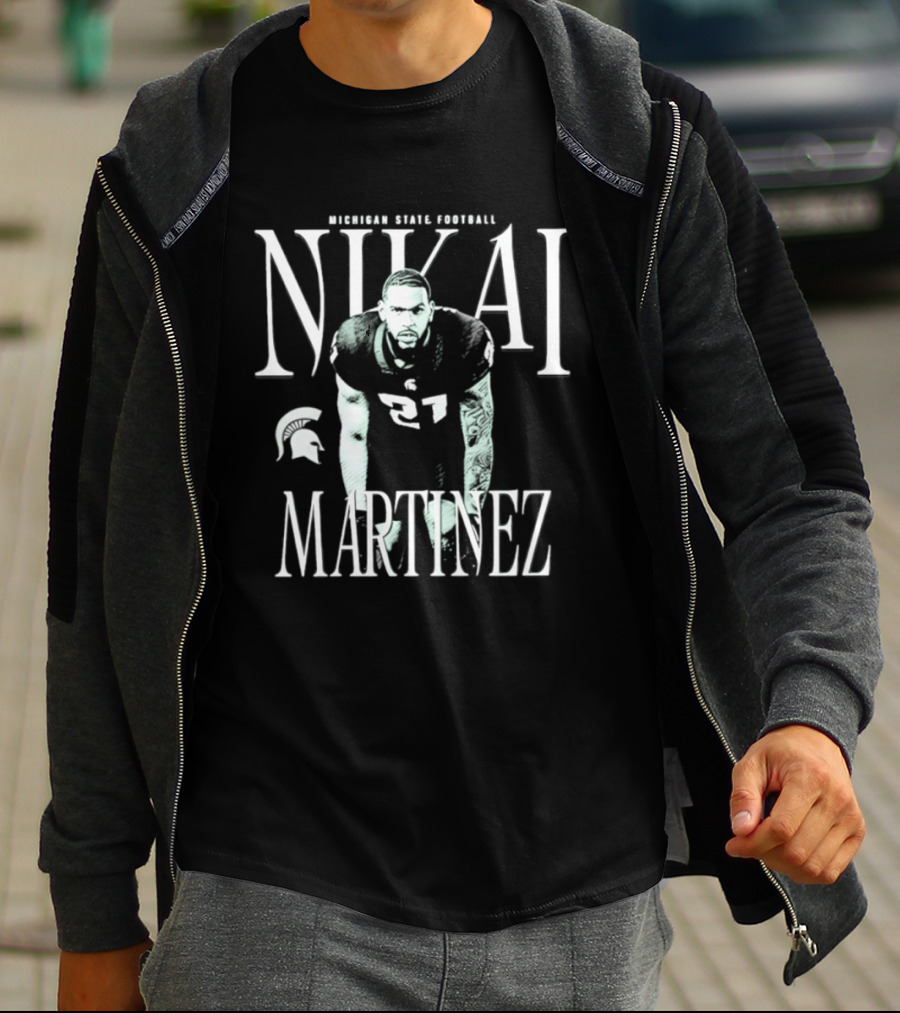Michigan State Spartans Football Nikai Martinez T-Shirt