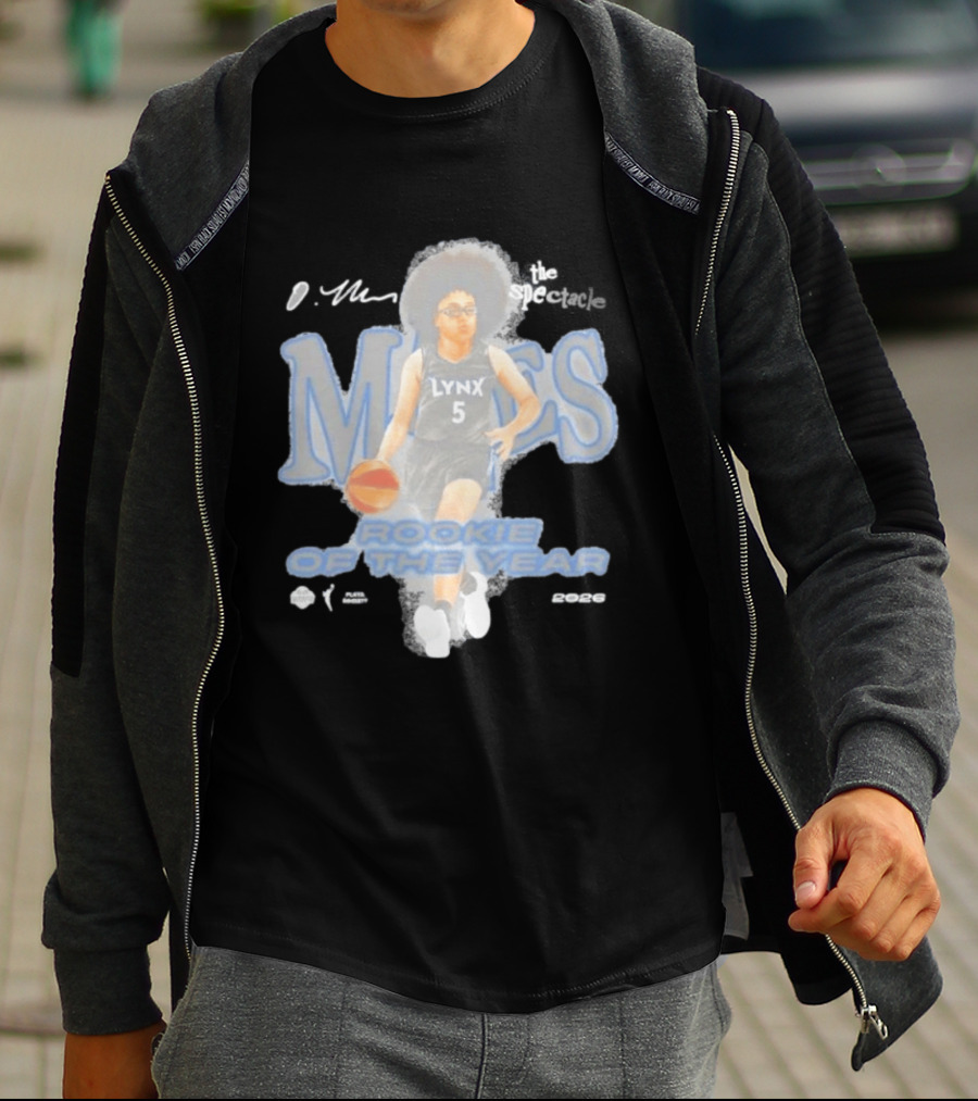 Olivia Miles Minnesota Lynx Playa Society Rookie Of The Year 2026 T-Shirt