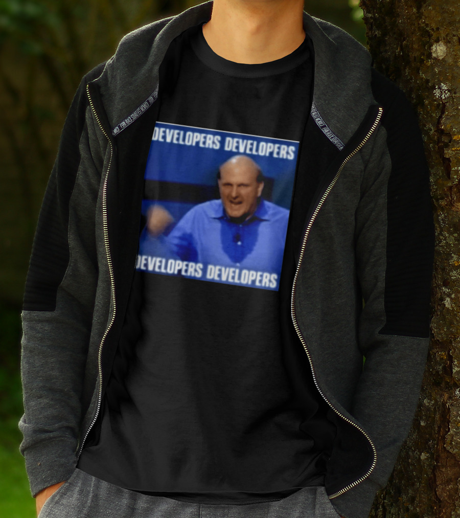 Developers Developers Developers Developers Steve Ballmer X4 T-Shirt
