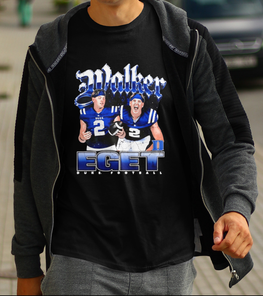Walker Eget Duke Blue Devils Football 90s T-Shirt