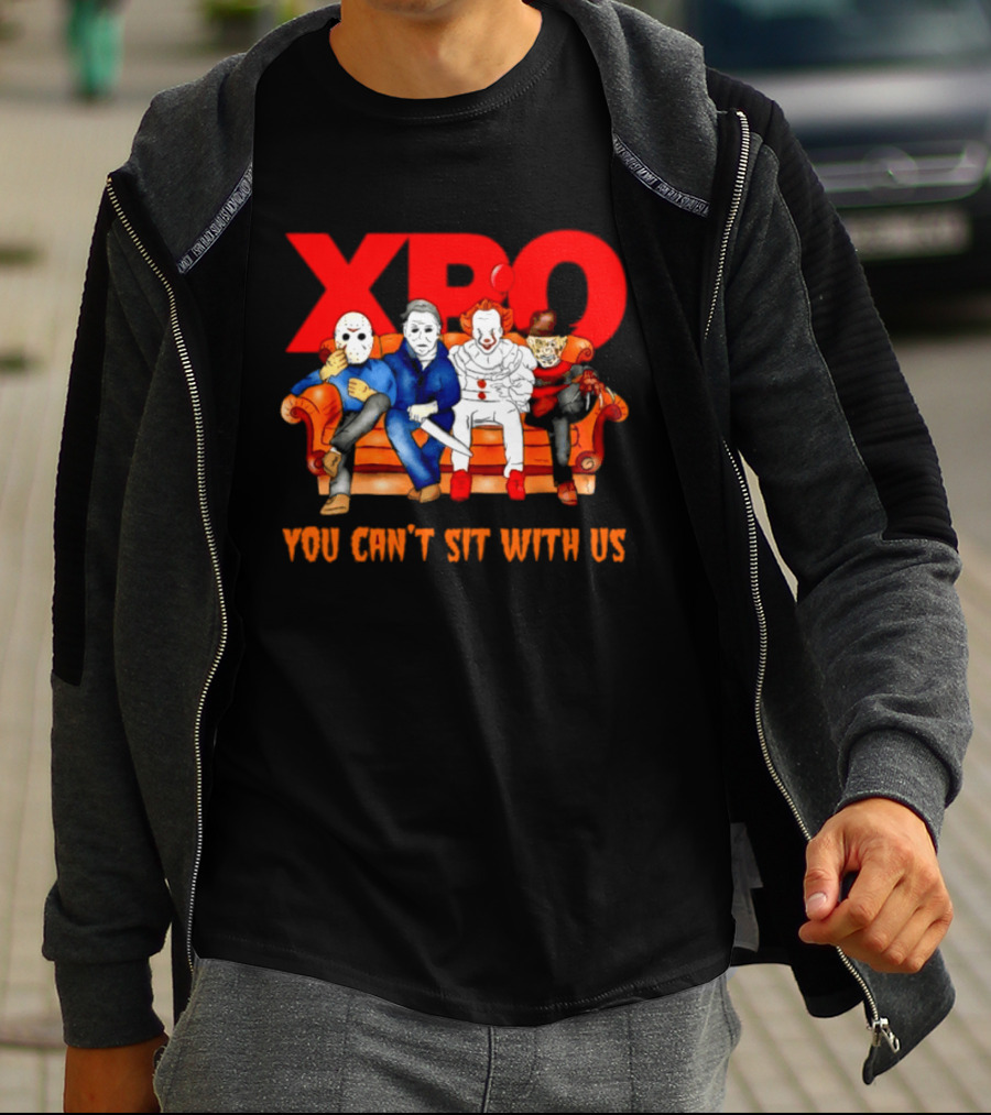 XPO Horror Movie Friends Halloween 2026 You Can't Sit With Us T-Shirt