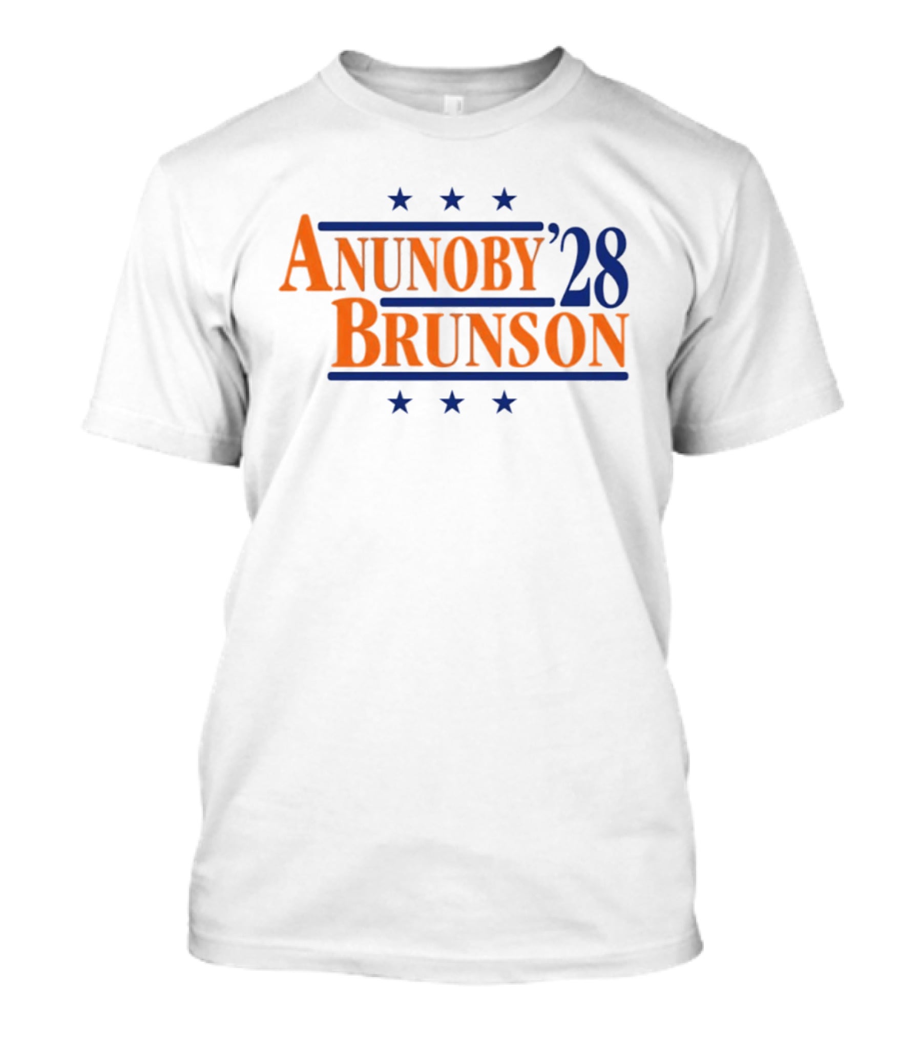 Anunoby Brunson 28 New York Knicks Stars Basketball T-Shirt