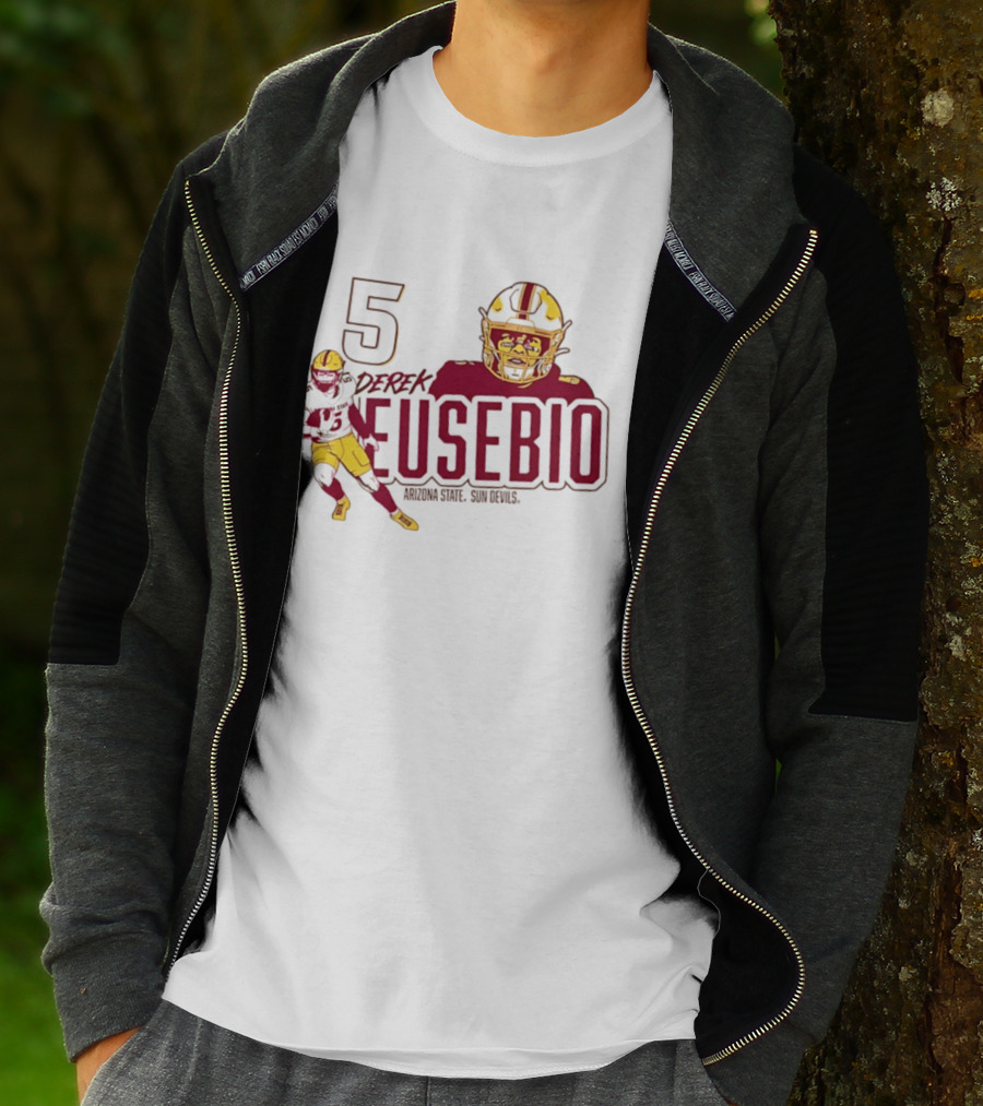 Derek Eusebio 5 Arizona State Sun Devils Football T-Shirt