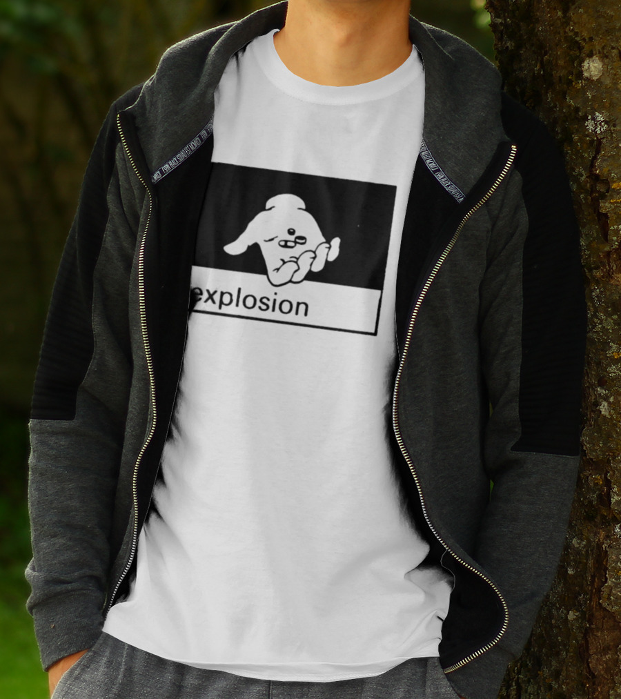 Explosion Hand Holding Pills Medication T-Shirt