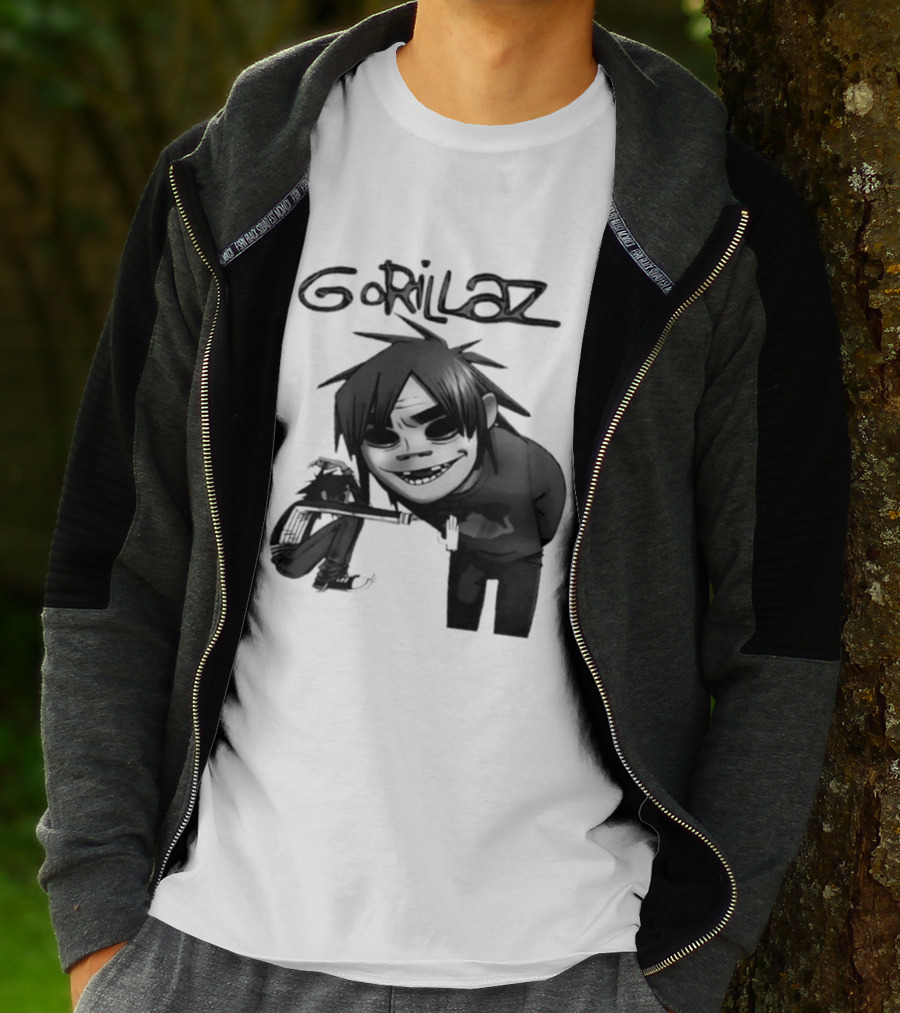 Gorillaz Band Damon Albarn Jamie Hewlett Character Art Alternative Rock T-Shirt